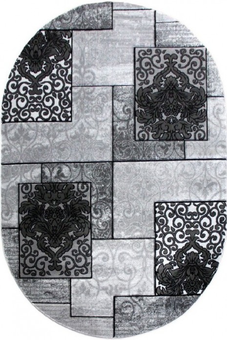 Килим Meral 1682 grey овал